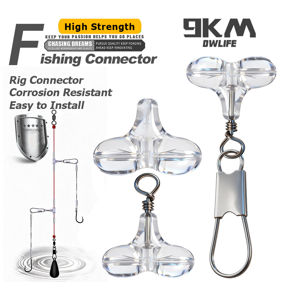 Fishing Equipment Cheap - 9KM T-vormige viskralen met sluiting, 15